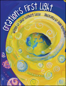Creation's First Light book cover by Sandy Eisenberg Sasso.